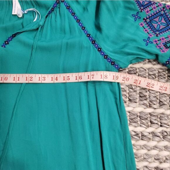 Southern Tide Clover Creen Embroidered Natalie Shirt Dress Size S - Picture 8 of 10